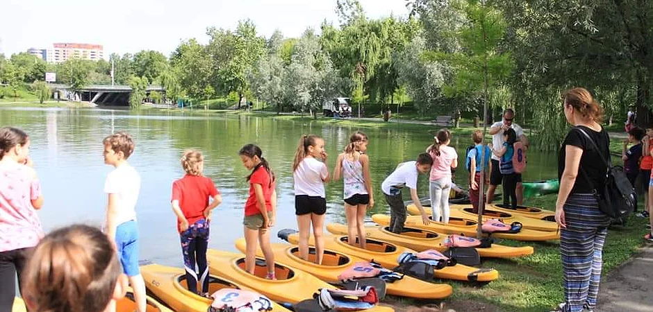 Școala altfel în caiac